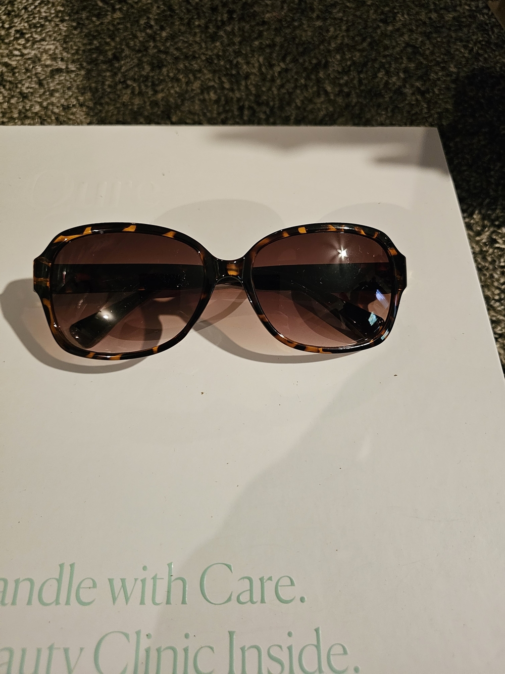 Women's Tortoiseshell Oval Sunglasses - Brown Lenses